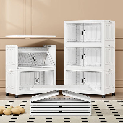 Baby Essential Dubbele Opvouwbare Opbergkast met Wieltjes