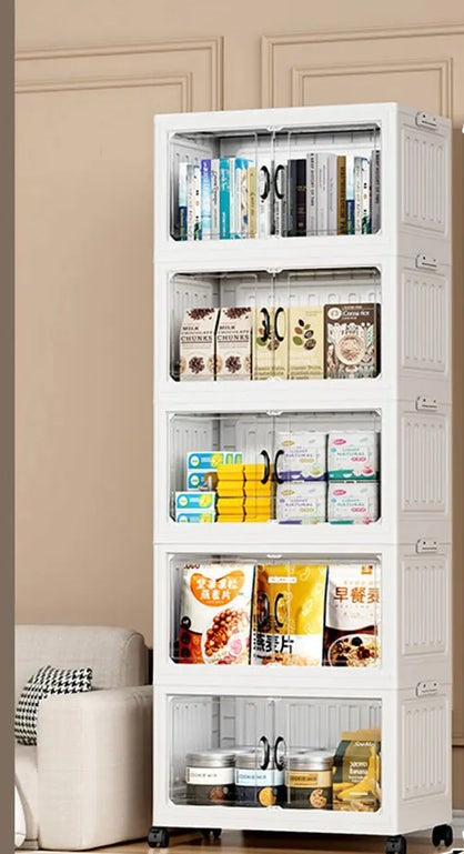 Baby Essential Dubbele Opvouwbare Opbergkast met Wieltjes