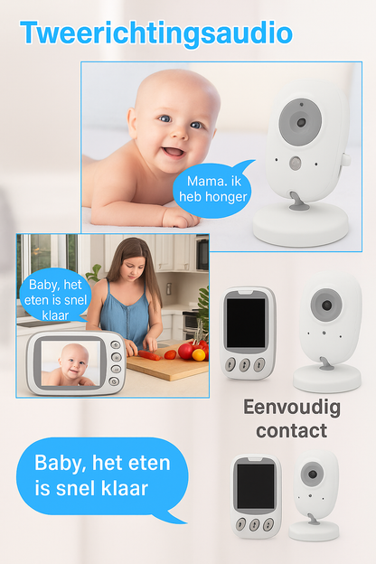 Premium Babyfoon met Temperatuurbewaking & Twee-weg Audio