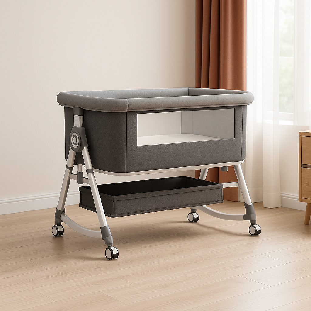 BB-Essentials Co Sleeper baby bedPremium 4D Babybed met Luxe Accessoires – Veilig, Comfortabel en Stijlvol