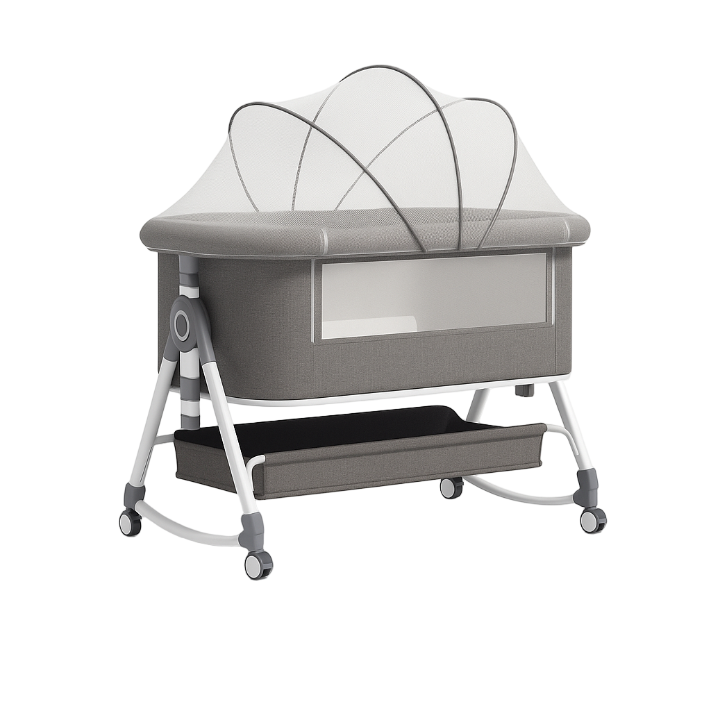 BB-Essentials Co Sleeper baby bedPremium 4D Babybed met Luxe Accessoires – Veilig, Comfortabel en Stijlvol