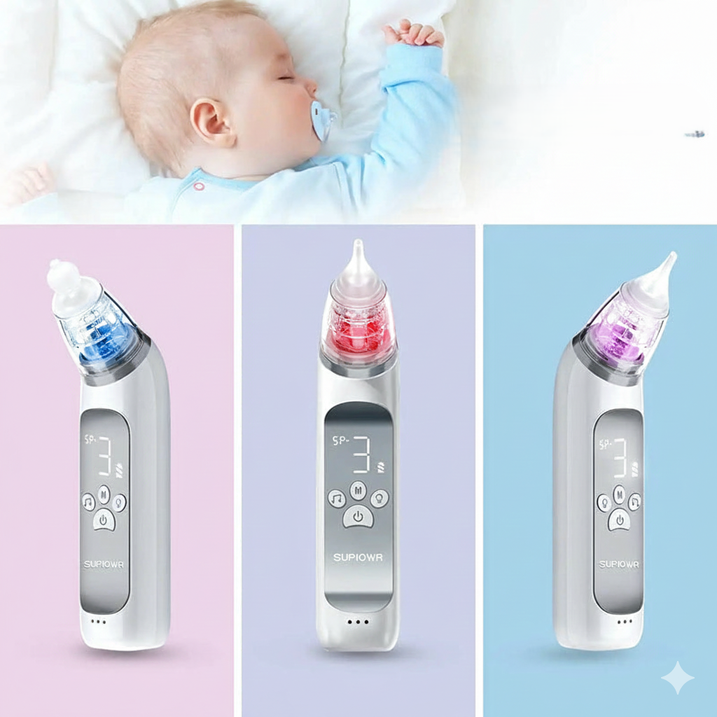 Baby Essential Elektrische Neusreiniger 3-standen
