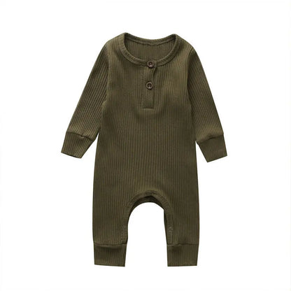 Lange Mouwen Baby Romper – Zacht Katoen voor Comfort & Warmte