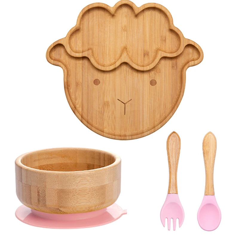Baby Essential Kinderbord & Bestek Set
