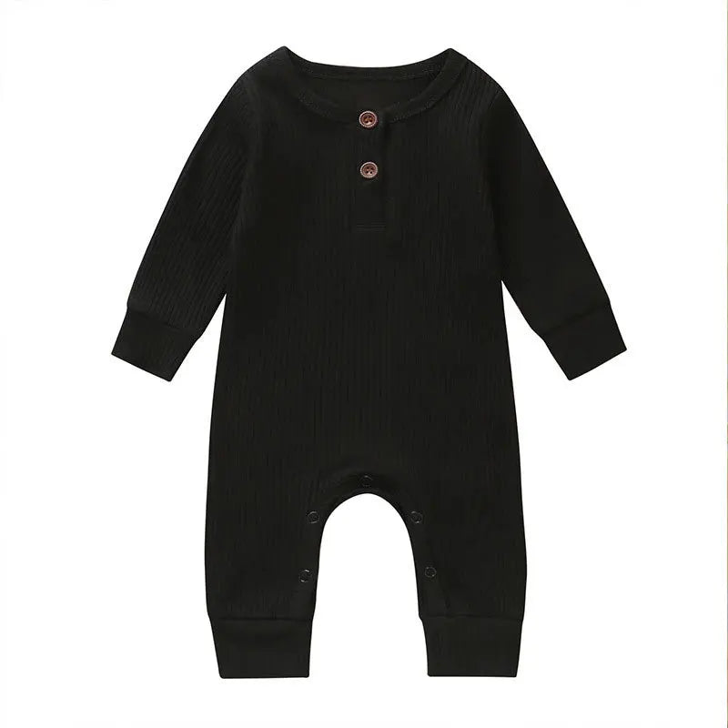 Lange Mouwen Baby Romper – Zacht Katoen voor Comfort & Warmte
