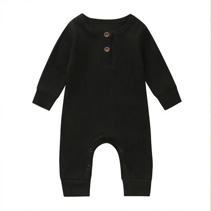 Lange Mouwen Baby Romper – Zacht Katoen voor Comfort & Warmte