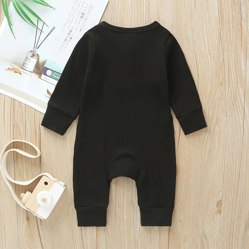 Lange Mouwen Baby Romper – Zacht Katoen voor Comfort & Warmte