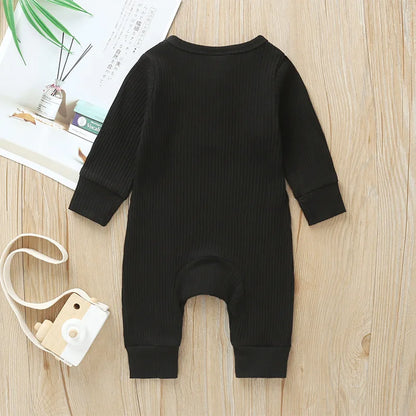 Lange Mouwen Baby Romper – Zacht Katoen voor Comfort & Warmte