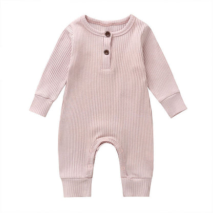 Lange Mouwen Baby Romper – Zacht Katoen voor Comfort & Warmte