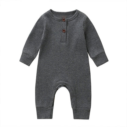 Lange Mouwen Baby Romper – Zacht Katoen voor Comfort & Warmte