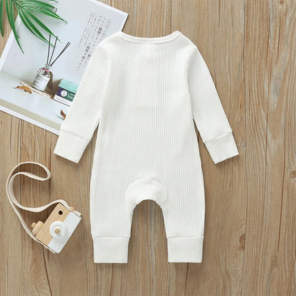 Lange Mouwen Baby Romper – Zacht Katoen voor Comfort & Warmte