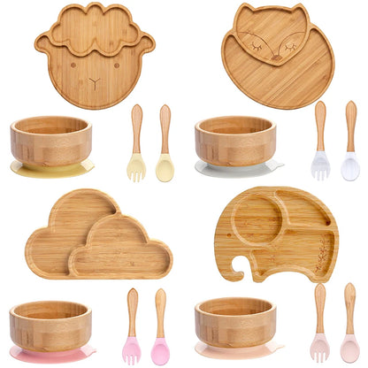 Baby Essential Kinderbord & Bestek Set