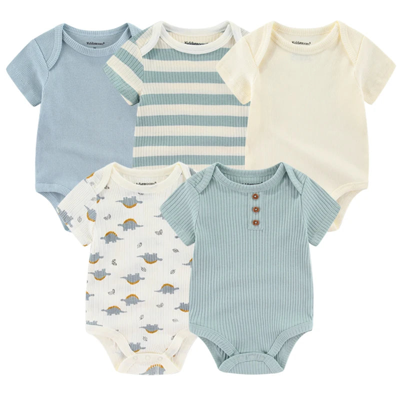 KiddieZoom Babyrompers – Set van 5 | Comfortabel, Praktisch & Stijlvol