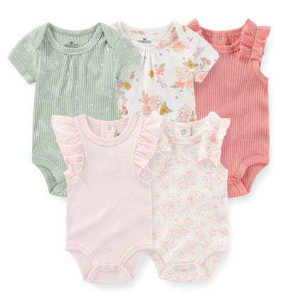 KiddieZoom Babyrompers – Set van 5 | Comfortabel, Praktisch & Stijlvol
