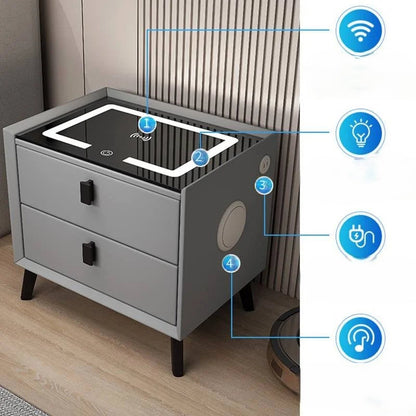 Baby Essential Luxe Nachtkastje 3 Laden met Draadloos Laden