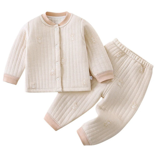 Baby Essential Dikke Herfst & Winter Set met Dierenprint