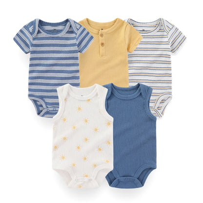 KiddieZoom Babyrompers – Set van 5 | Comfortabel, Praktisch & Stijlvol
