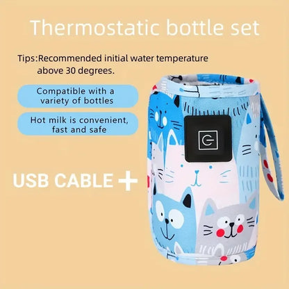 Draagbare Melkwarmer met 3 Warmtestanden – Altijd de juiste temperatuur voor je baby