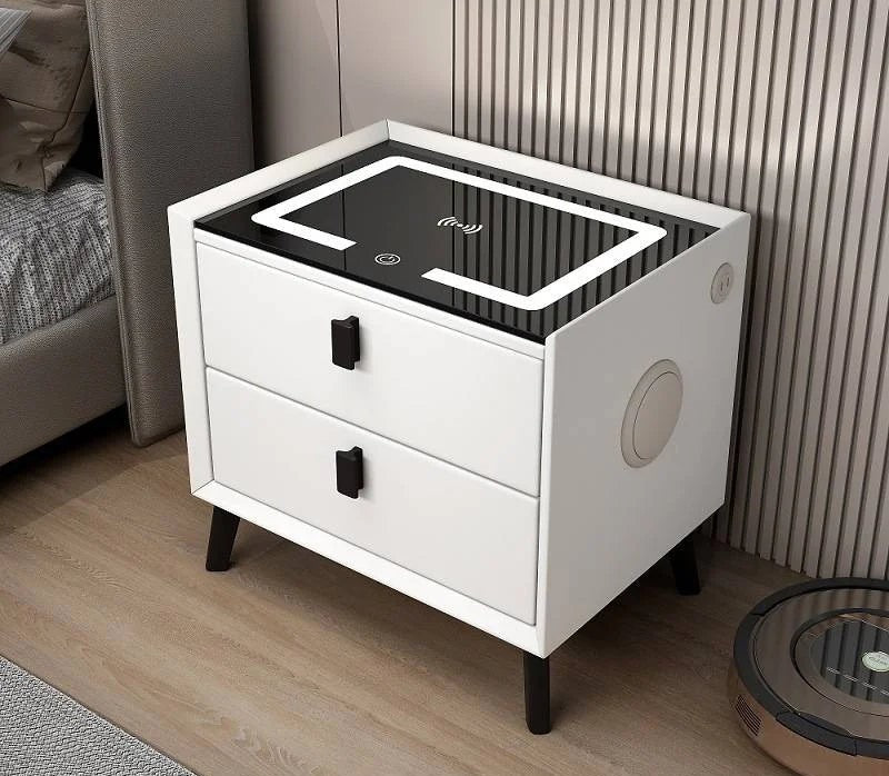 Baby Essential Luxe Nachtkastje 3 Laden met Draadloos Laden