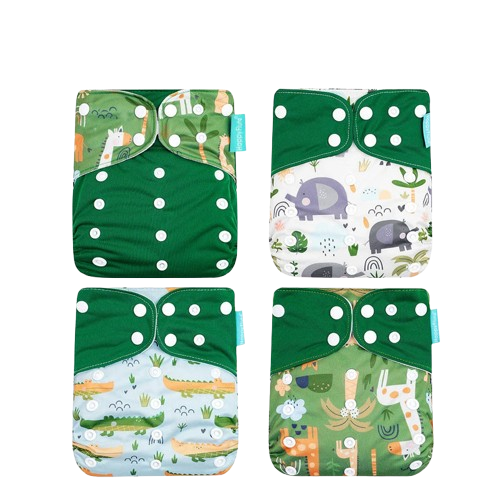 Baby Essential Herbruikbare Eco Luiers 4-delig