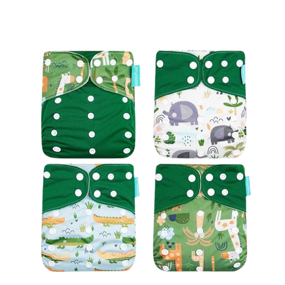 Baby Essential Herbruikbare Eco Luiers 4-delig