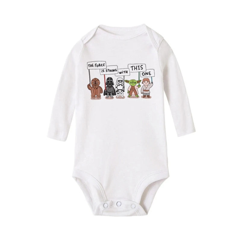 Baby Romper “The Force is Strong With This One”