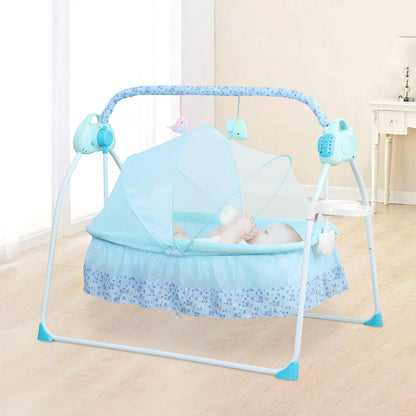 Elektrische Babywieg met 5 Snelheden & Bluetooth Muziek