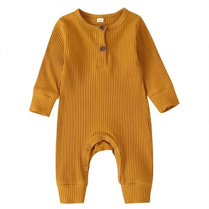 Lange Mouwen Baby Romper – Zacht Katoen voor Comfort & Warmte