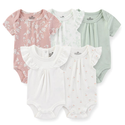 KiddieZoom Babyrompers – Set van 5 | Comfortabel, Praktisch & Stijlvol