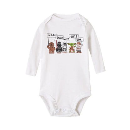 Baby Romper “The Force is Strong With This One”