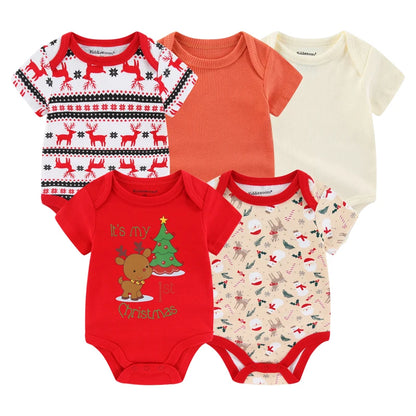 KiddieZoom Babyrompers – Set van 5 | Comfortabel, Praktisch & Stijlvol