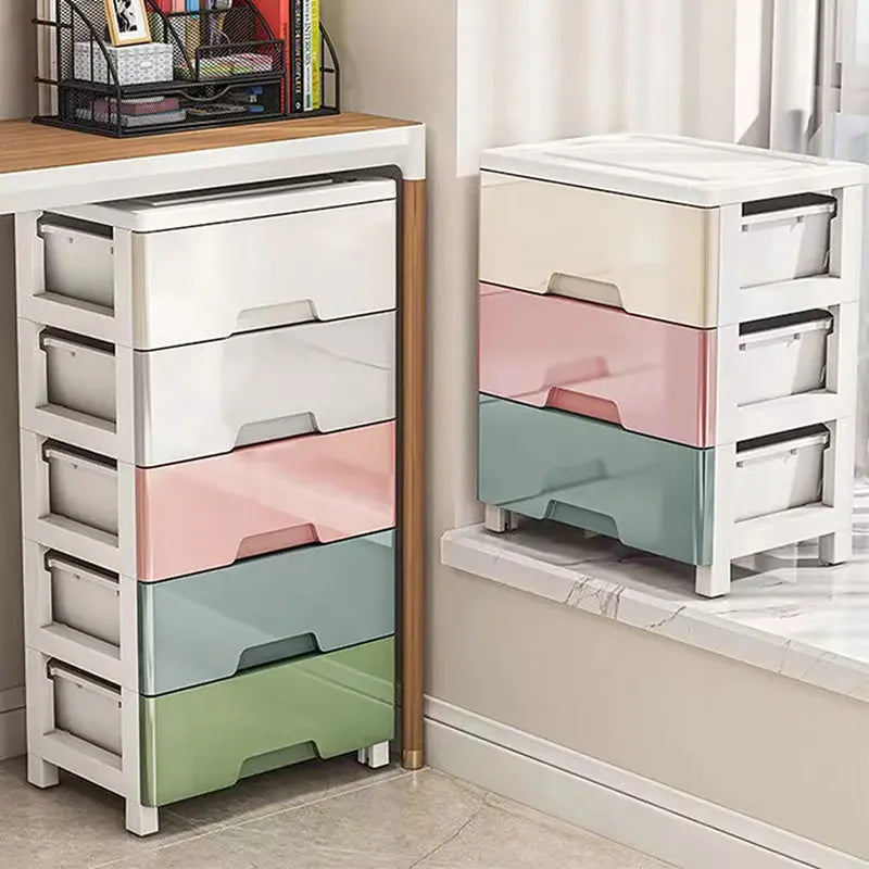 Baby Essential 3-7 Laags Opbergkast met Wieltjes