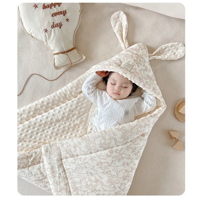 Baby Essential Katoenen Babykleed Konijnenoren