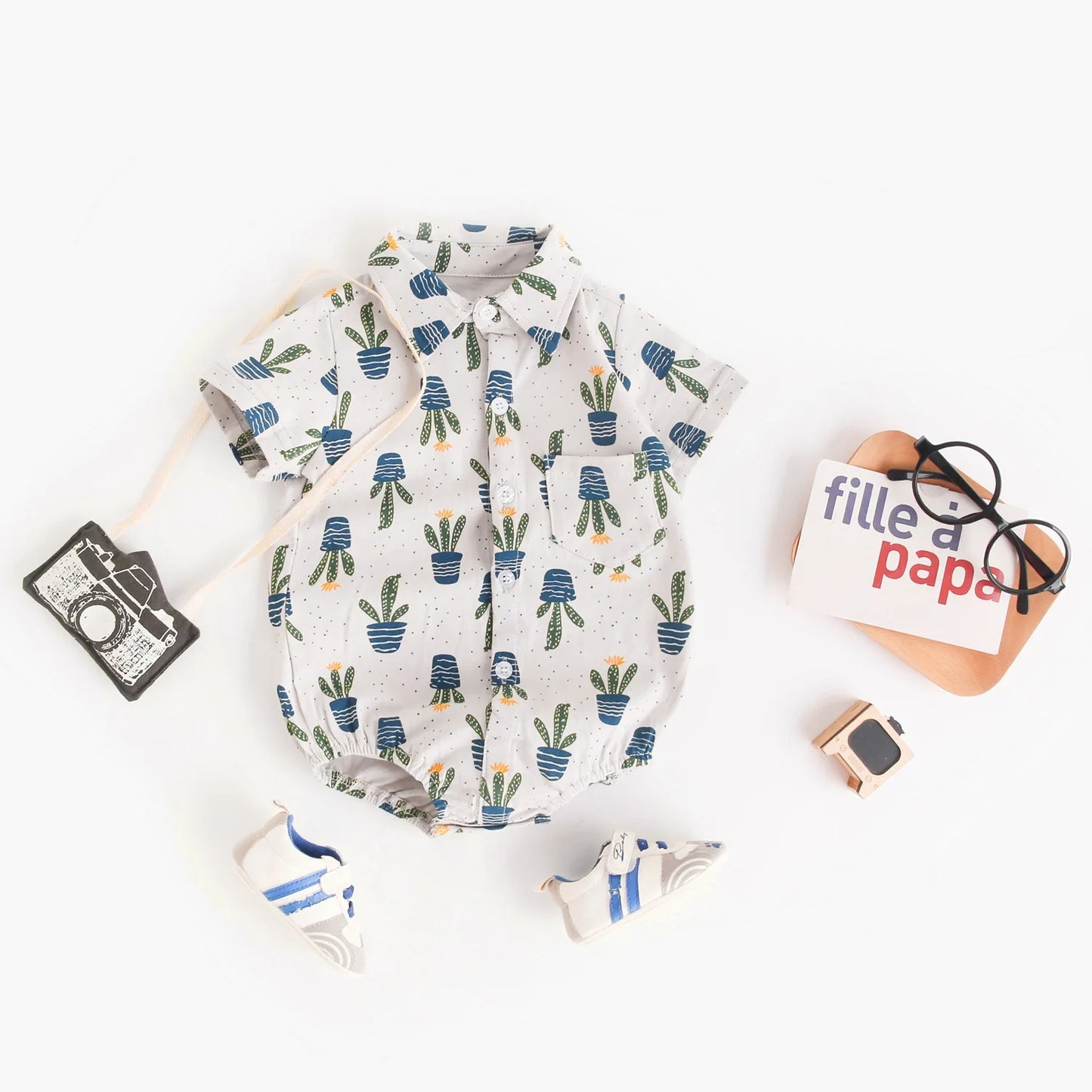 Sanlutoz Baby Romper – Zomer Bodysuit met Schattige Print