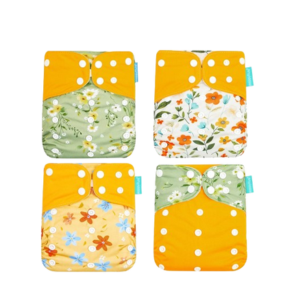 Baby Essential Herbruikbare Eco Luiers 4-delig