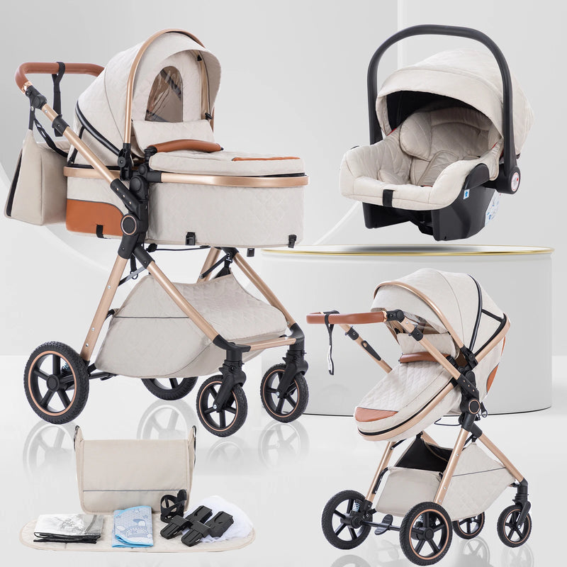 Baby Essential 3-in-1 Multifunction High-Landscape Stroller