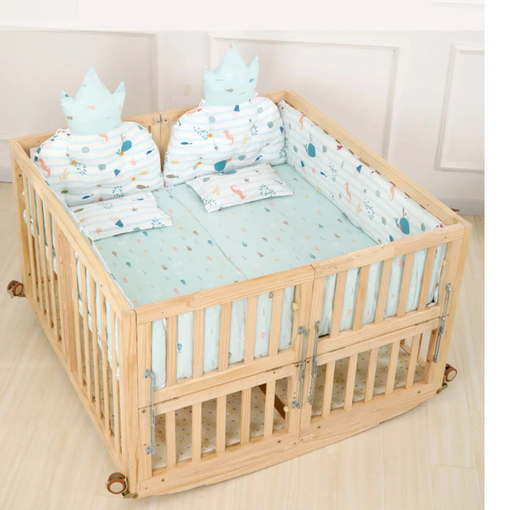 Baby Essential TwinCozy™ Double Crib