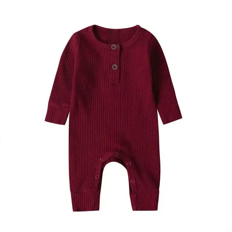 Lange Mouwen Baby Romper – Zacht Katoen voor Comfort & Warmte