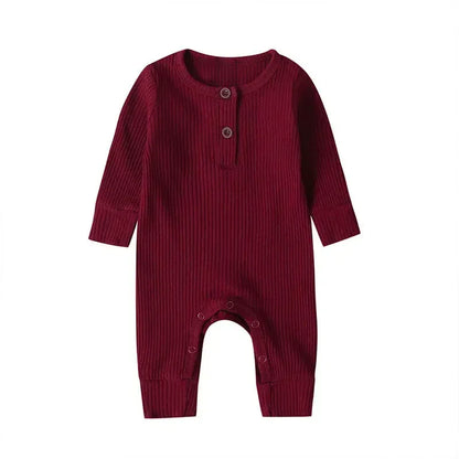 Lange Mouwen Baby Romper – Zacht Katoen voor Comfort & Warmte
