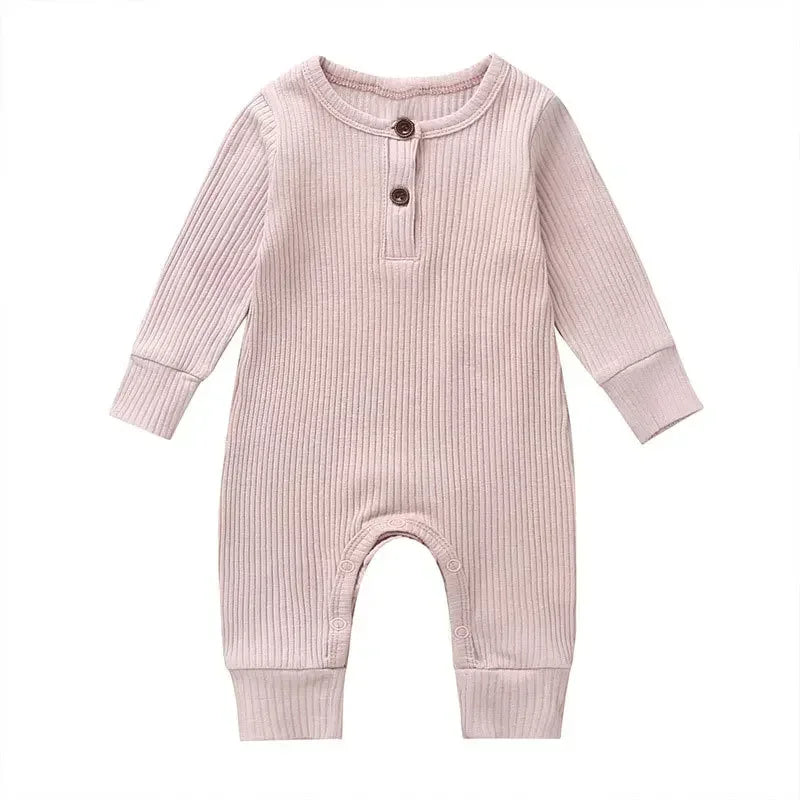 Lange Mouwen Baby Romper – Zacht Katoen voor Comfort & Warmte