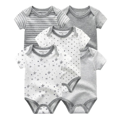 KiddieZoom Babyrompers – Set van 5 | Comfortabel, Praktisch & Stijlvol