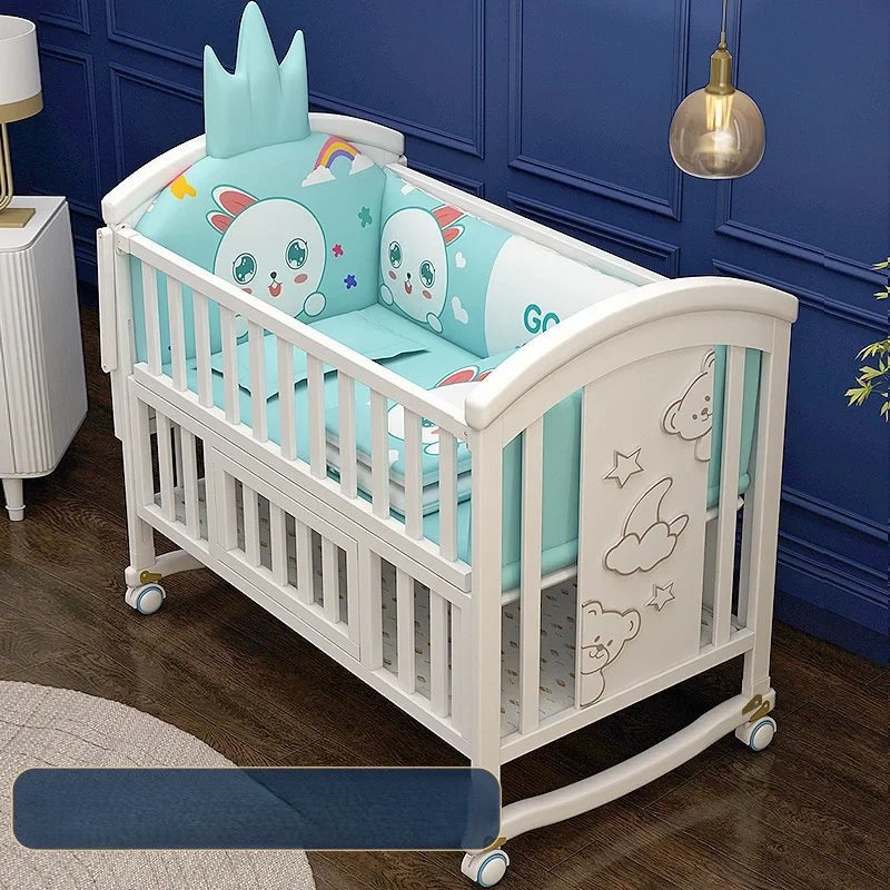 Baby Essential Solid Wood Multifunction Crib