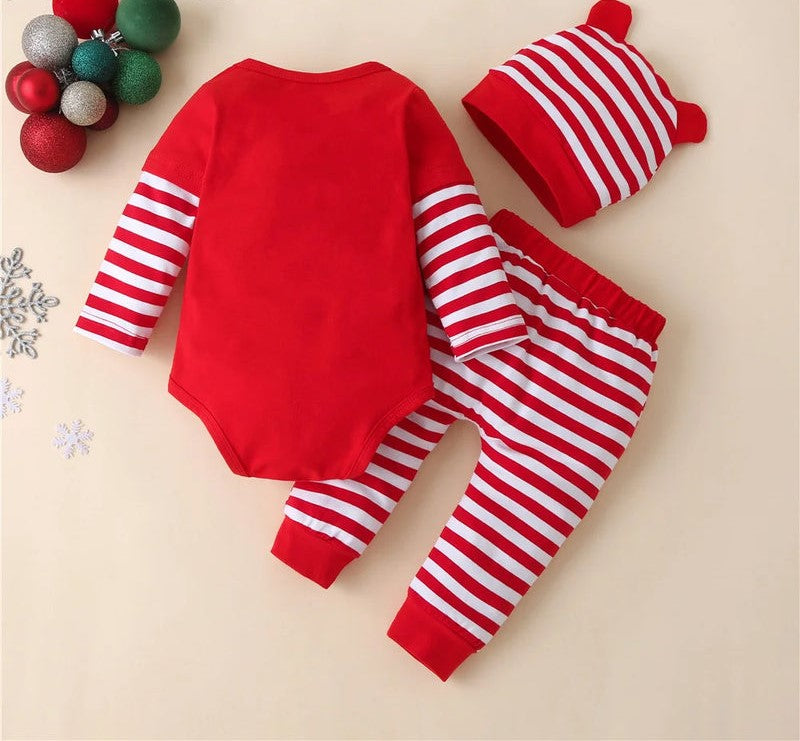 Baby Essential Kerstoutfit voor Jongens 3-delig