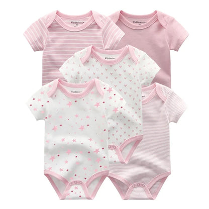 KiddieZoom Babyrompers – Set van 5 | Comfortabel, Praktisch & Stijlvol