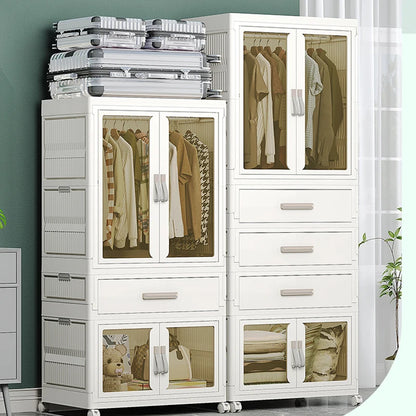 Baby Essential Transparante Opvouwbare Kast met Wieltjes