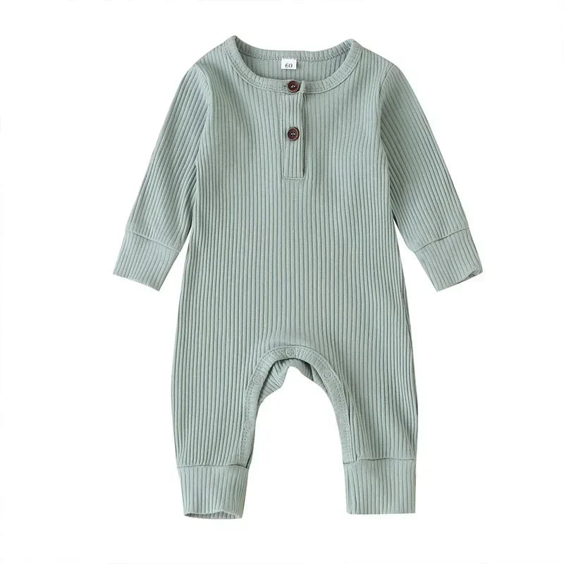 Lange Mouwen Baby Romper – Zacht Katoen voor Comfort & Warmte