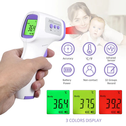 Baby Gezondheidsset – Contactloze Infrarood Thermometer + Vinger Pulse Oximeter