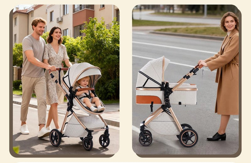 Baby Essential 3-in-1 Multifunction High-Landscape Stroller
