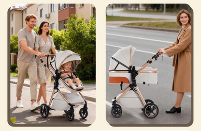 Baby Essential 3-in-1 Multifunction High-Landscape Stroller