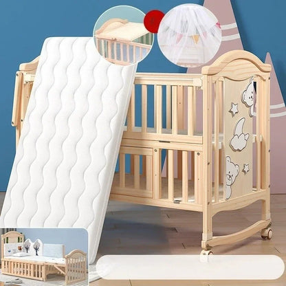 Baby Essential Movable Solid Wood Crib